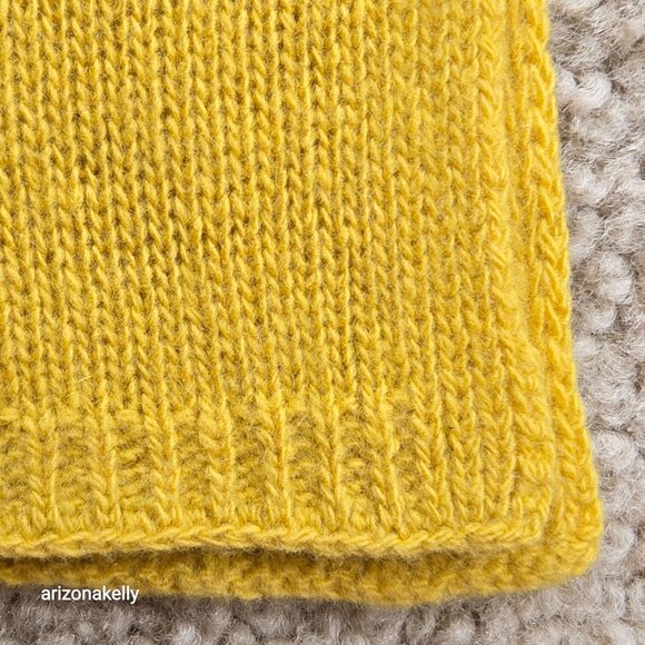 NWOT Portolano Cashmere Scarf Yellow Mustard - Picture 7 of 9
